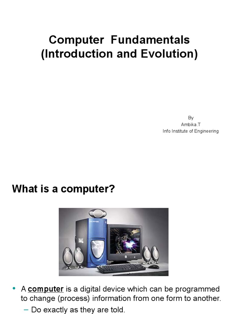 Introduction To Computer Technology | PDF | Read Only Memory | Central ...