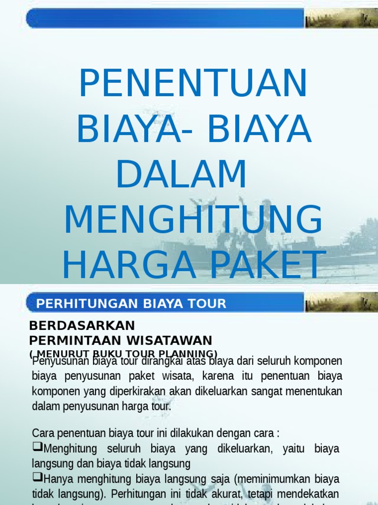 PERHITUNGAN PAKET WISATA.ppt