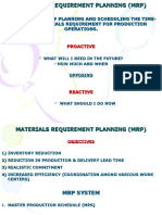 Materials Retail Planning