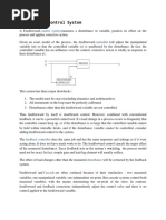 Feedforward Control System