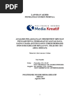 Download ANALISIS PELAKSANAAN PROMOTION MIX DAN PENGARUHNYA TERHADAP KUALITAS DAYA SAING USAHA STUDI KASUS UMKM BERBASIS INDUSTRI KREATIF BINAAN PT TELKOM CDC AREA MEDAN by syahripal SN305198318 doc pdf