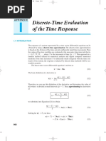 Discrete-Time Evaluation of The Time Response: Appendix