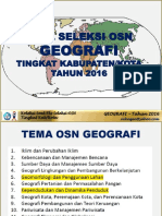 Soal Dan Kunci OSK Geografi 2016 Revisi