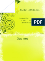 Sleep Disorder: Presented By: Chiki Anass Harakat Abdelhamid
