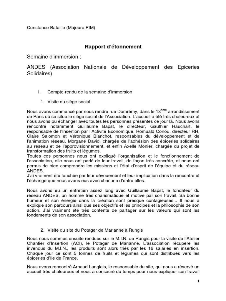 Bataille Rapport D Etonnement Andes Constance Bataille Motivation Motivationnel