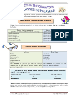 Ficha Inf Classe de Palavras