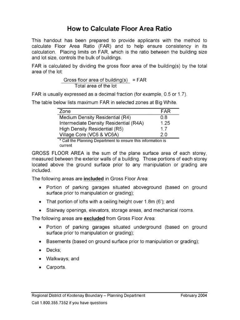 FAR Calculation | PDF