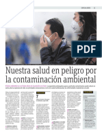 Nuestra Salud en Peligro Por La Contaminación Ambiental