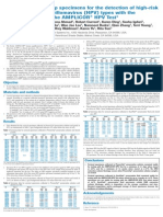 Stability of Liquid Pap Specimens For The Detection of High-Risk Human Papillomavirus (HPV) Types With The Roche AMPLICOR® HPV Test