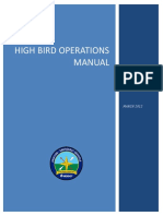High Bird Operations Manual: MARCH 2012