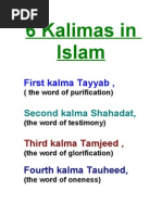 Download 6 Kalimas in islam by islamicduaas SN30522012 doc pdf