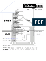 PRICE LIST Valentino