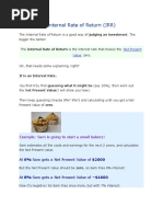 Internal Rate of Return