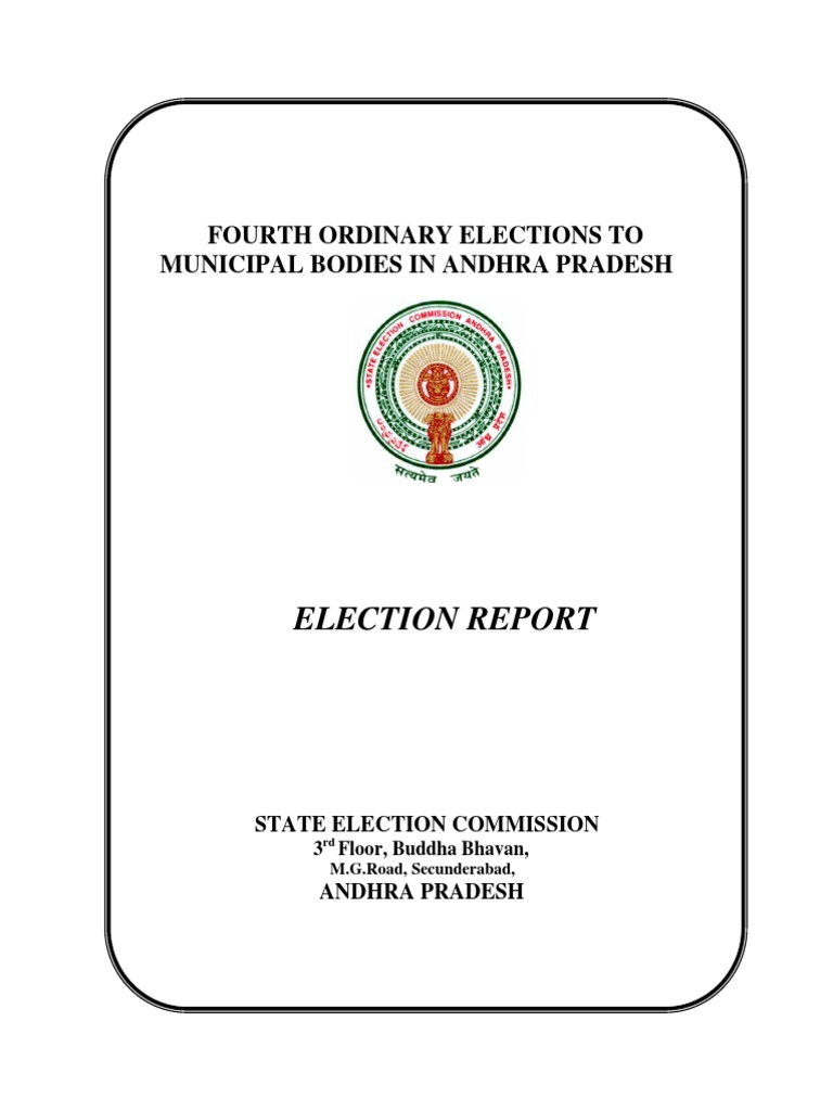 Telangana Municipal Elections Report | PDF | Polling Place | Elections