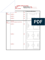 Plantilla Sesion Deportiva Futbol Editable