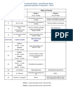 Curso Anual de Física - Planejamento Final de Semestre - VERSAO 2