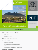 Desarrollo del PROAIRE del Estado de Nuevo León. Pasos y Diagnóstico (RESUMEN)