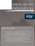 Historia de Las Matemáticas