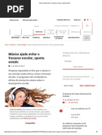 Música Ajuda Evitar o Fracasso Escolar, Aponta Estudo