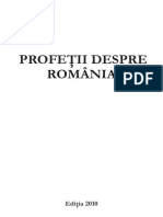 Profetii Despre Romania