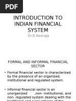 Introduction To Indian Financial System