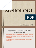 Bab I Sosiologi Sebagai Ilmu Pengetahuan