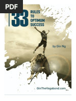 33 Rules To Optimum Success