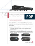 Control4® 4-Zone Amplifier and 8-Zone Amplifier