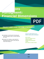 Operations Managment: Financial Dimensions