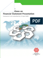 Preliminary Views on Financial Statements Presentation