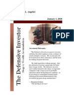 Defensive Investor Newsletter (January 1, 2010)