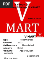 A Study On Marketing Strategy of V-Mart