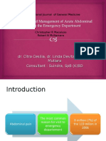 Acute Abdominal Pain (Dr. Suindra, SPB-KBD)