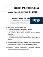 Curs Pastorala IV, 1 2016