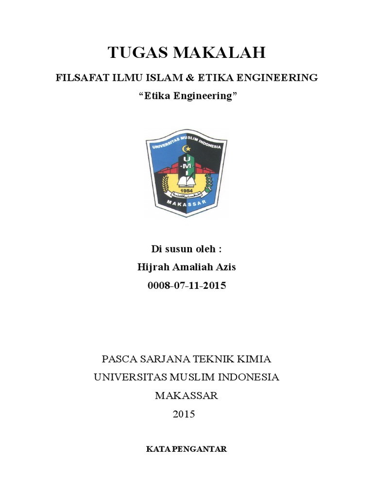Tugas Makalah Etika Engineering