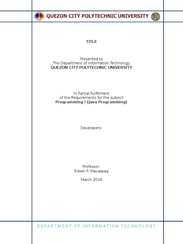 Java Programming Project Report | PDF