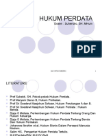 Hukum Perdata: Dosen: Suhendro, SH, Mhum