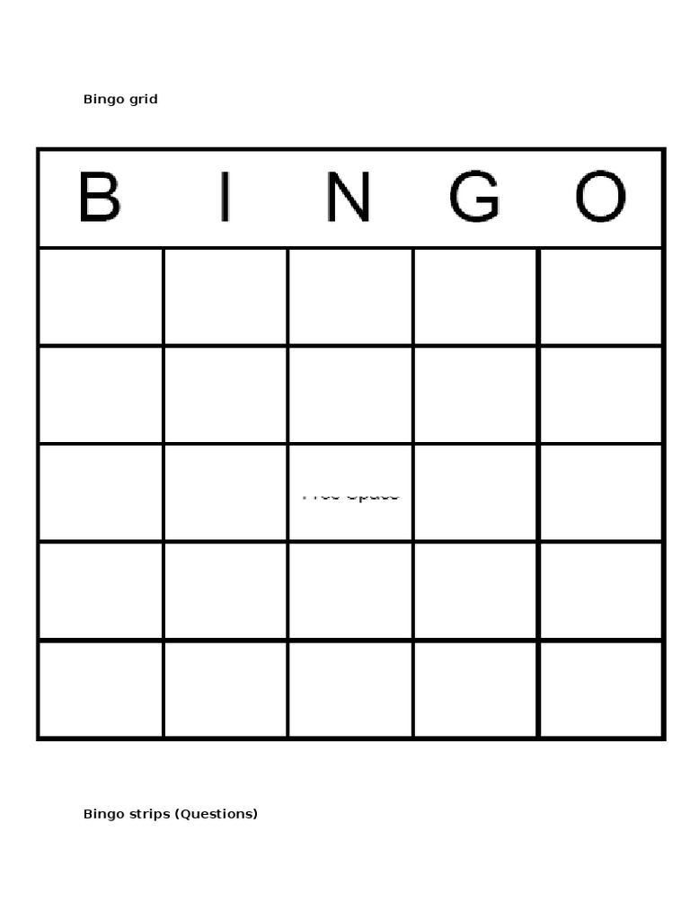 Bingo game