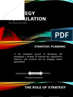 Strategy Formulation: Prof. Snehal Chincholkar