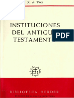 Instituciones Del Antiguo Testamento