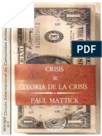 Mattick, Paul - Crisis y Teoría de La Crisis