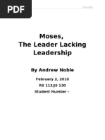 Download Moses a Leader Lacking Leadership by Andrew Noble SN30533659 doc pdf