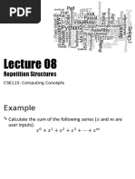 Repetition Structures: CSE115: Computing Concepts