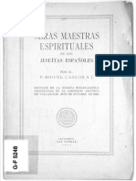 Obras Maestras Espirituales de Los Jesuitas Espanoles