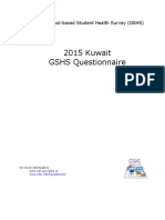 2015 Kuwait GSHS Questionnaire PDF