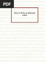 Download How to Write an Informal Letter by TezaMd SN30534982 doc pdf