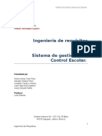 Ingeniería de Requisitos Control Escolar