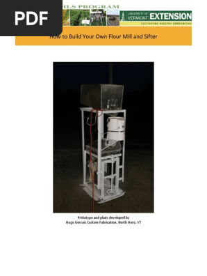 Flour Mill Instruction Sheet
