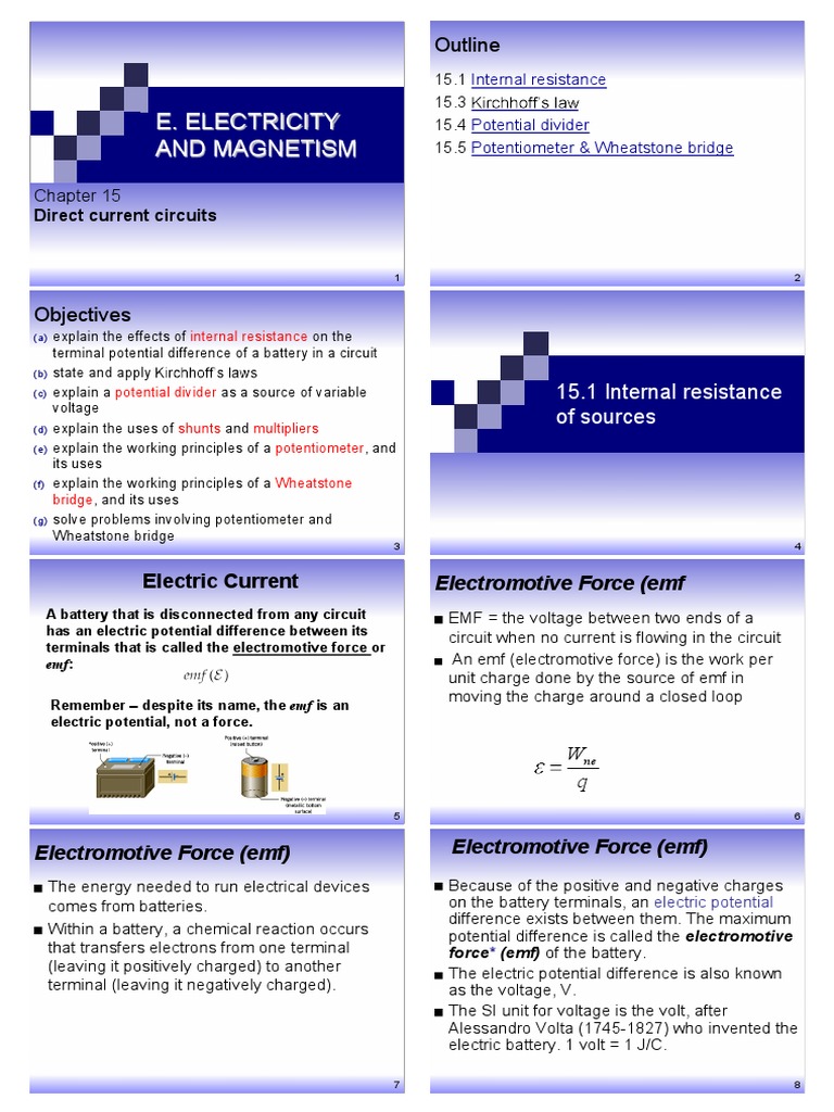 Chapter15 Direct Current Circuitssssssss | PDF | Battery (Electricity ...