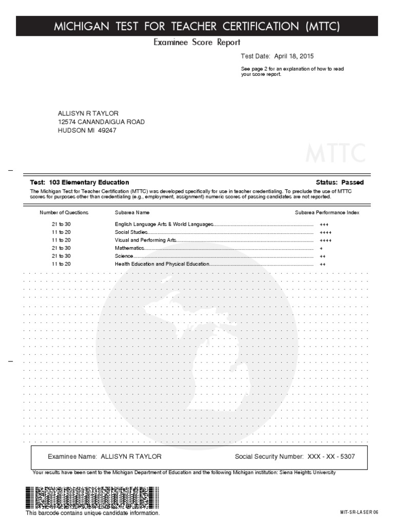MTTC Elementary | PDF | Multiple Choice | Test (Assessment)